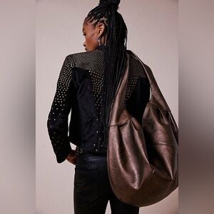 🐻🍂 FREE PEOPLE Bronze Slouchy Carryall 🍂🐻